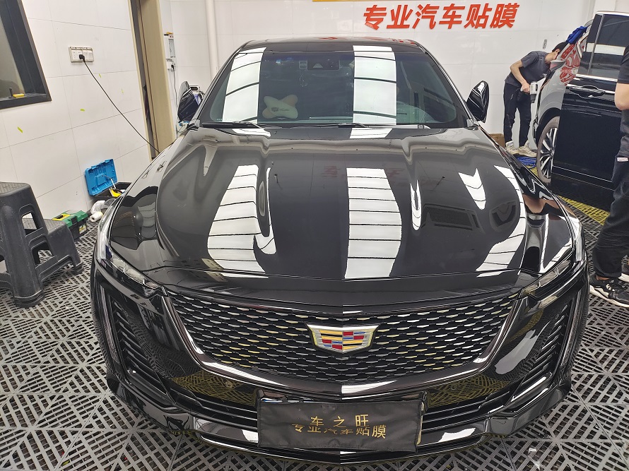 广州客户凯迪拉克CT5版贴3M全车隐形车衣案例(图2)